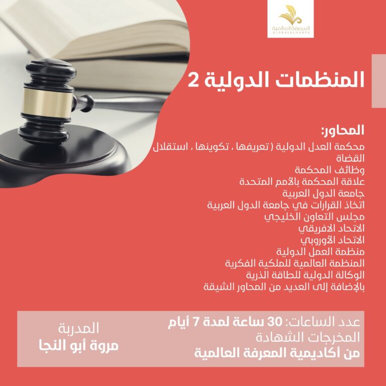 دوره منظمات الدوليه ٢